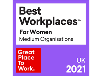 Great Place To Work - Best Workplaces for Women Medium Organisations UK 2021