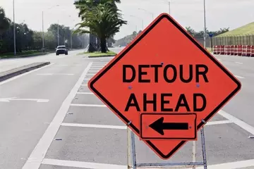 Detour sign slow US unemployment and jobs recovery after COVID-19