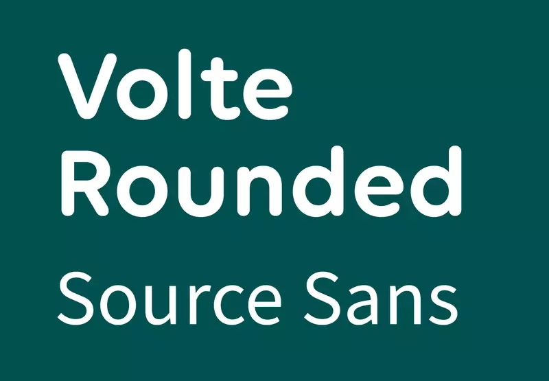 Volte Rounded Source Sans font